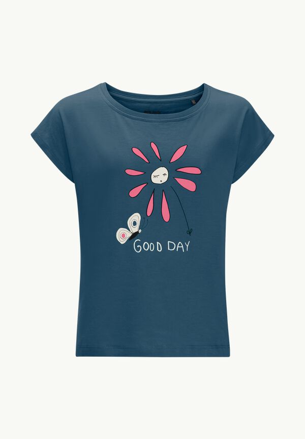 DAY - dark T-Shirt - Nachhaltiges T JACK Kinder sea GOOD G – WOLFSKIN 176