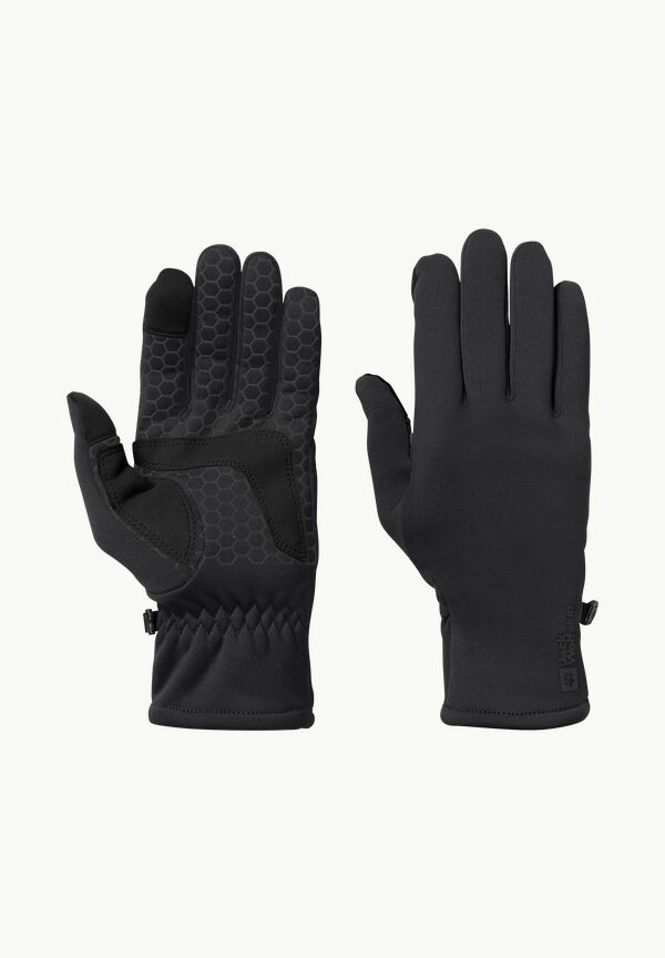 – black - GLOVE JACK ALLROUNDER Fleece-Handschuhe - WOLFSKIN XL